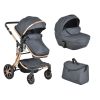 Moni Polly 3in1 babakocsi szett: sport+mózes fekete 107985