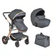 Moni Polly 2 in1 babakocsi szett:sport+mózes+kistáska 107985 fekete