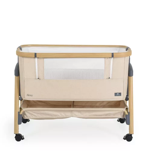 Moni Amo babaöböl, 7 poziciós,szúnyoghálóval, tároló kosárral bézs