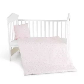   Moni Nook 3 részes bébi ágynemű huzat garnitúra pink csillag