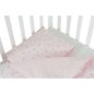 Moni Nook 3 részes bébi ágynemű garnitúra pink csillag