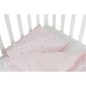 Moni Nook 3 részes bébi ágynemű garnitúra pink csillag