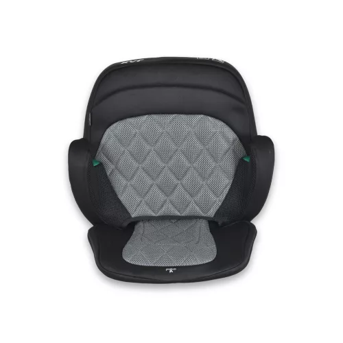 Moni Jax autós ülésmagasító háttámlával 125-150cm rögzítő hevederrel, isofix szürke