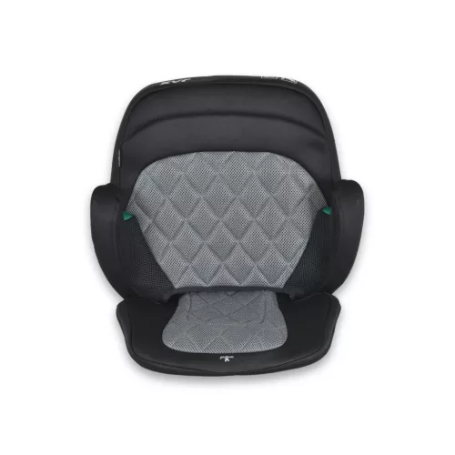 Moni JAX autós ülésmagasító háttámlával 125-150cm rögzítő hevederrel, ISOFIX SZÜRKE