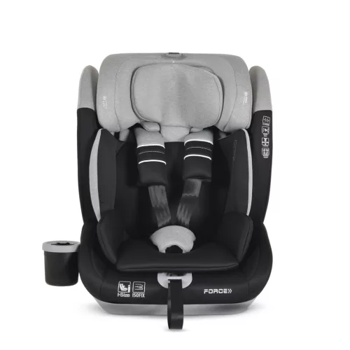 Moni FORCE autós ülés I-SIZE, 76-150cm, ISOFIX, pohártartóval, SPS, SZÜRKE