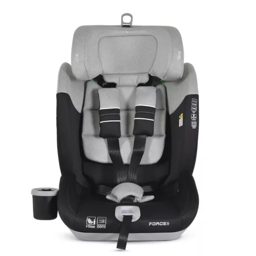 Moni FORCE autós ülés I-SIZE, 76-150cm, ISOFIX, pohártartóval, SPS, SZÜRKE