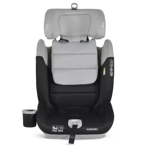 Moni FORCE autós ülés I-SIZE, 76-150cm, ISOFIX, pohártartóval, SPS, SZÜRKE