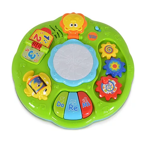 Moni Műanyag zenélő activity kisasztal rajzolóval kék/zöld