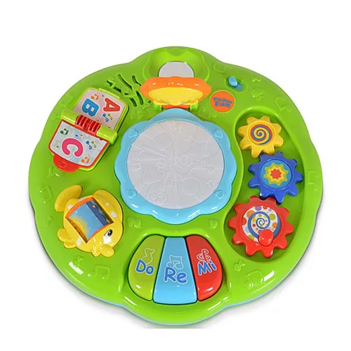Moni Műanyag zenélő activity kisasztal rajzolóval kék/zöld