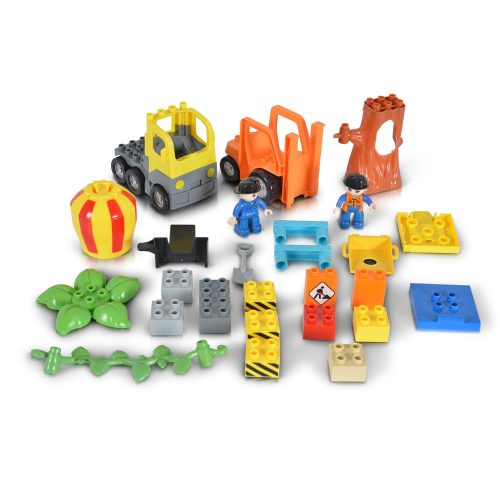 Moni Műanyag építőkocka 26 dbos targonca, dömper építkezés