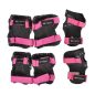   Moni Biciklis védőfelszerelés dazzle, s méret, 25kg-ig, térd, könyök, kézvédő szett pink