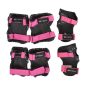   Moni Biciklis védőfelszerelés dazzle, s méret, 25kg-ig, térd, könyök, kézvédő szett pink