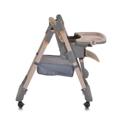 Moni Lindo multifunkciós etetőszék kiegészítőkkel (előke, kanál, villa) bézs