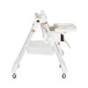 Moni Lindo multifunkciós etetőszék kiegészítőkkel (előke, kanál, villa) fehér