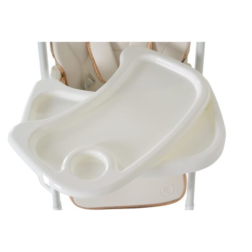 Moni Lindo multifunkciós etetőszék kiegészítőkkel (előke, kanál, villa) fehér