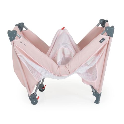 Moni One touch utazóágy egy kézzel csukható pink