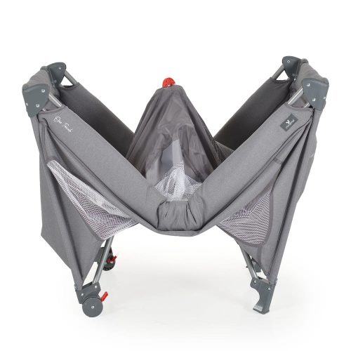 Moni One touch utazóágy egy kézzel csukható s.szürke