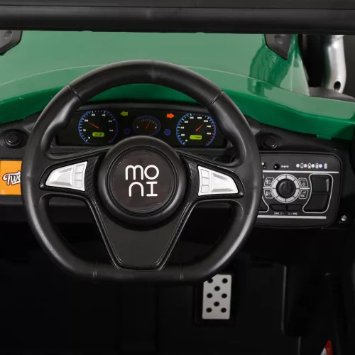 Moni Bo harvest traktor, elektromos, 2motoros zöld