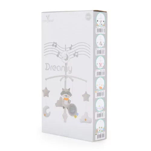 Moni Dreamy zenélő forgó játék kiságyra zöld