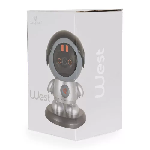 Moni West bébiőr, kamera, 3.0mp, wifis, 4g, babaforma szürke/kék