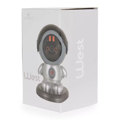 Moni WEST bébiőr, kamera, 3.0Mp, wifis, 4G, babaforma SZÜRKE/kék