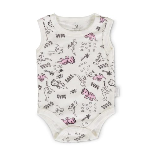 Moni Babaruha body 3 dbos ujjatlan body szett pink