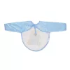 Moni BEAR előke hosszú ujjal, macis mintával, pvc/textil KÉK