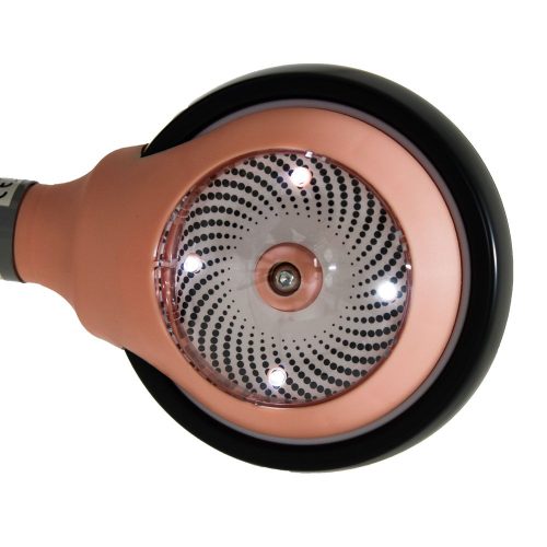 Moni Wee mini futóbicikli 3 kerekű járgány, elöl 2 kerék, világító hátsó kerékkel pink/rózsa