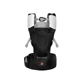   Moni MISTRAL bébi hordozó 3 poziciós, ergonomikus, hálós FEKETE