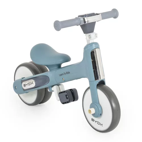 Moni Learn-to-ride mini futóbicikli 3 kerekű tricikli, összecsukható kék