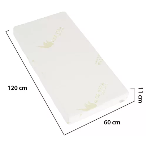 Moni ALOE SPRING matrac 120x60cm aloe vera FEHÉR