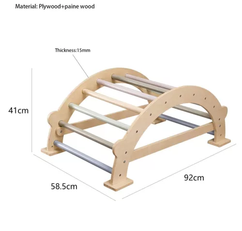 Moni Pikler fa mászóhíd montessori 92*43cm natur