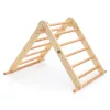 Moni PIKLER 2in1 fa MÁSZÓKA 3szög és mászórámpa Montessori 132*60cm NATUR