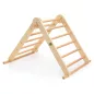   Moni PIKLER 2in1 fa MÁSZÓKA 3szög és mászórámpa Montessori 132*60cm NATUR
