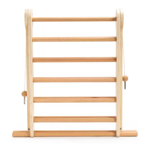 Moni PIKLER 2in1 fa MÁSZÓKA 3szög és mászórámpa Montessori 132*60cm NATUR