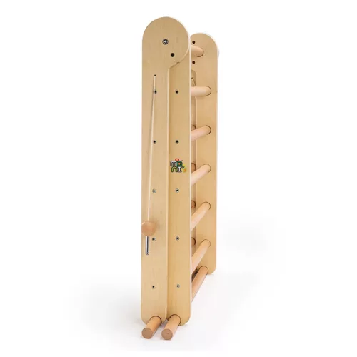Moni PIKLER 2in1 fa MÁSZÓKA 3szög és mászórámpa Montessori 132*60cm NATUR