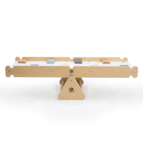 Moni PIKLER 2in1 fa MÁSZÓKA 3szög és mászórámpa Montessori 132*60cm NATUR