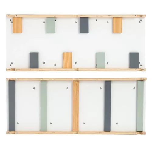 Moni PIKLER 2in1 fa MÁSZÓKA 3szög és mászórámpa Montessori 132*60cm NATUR