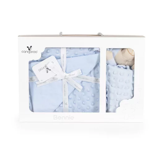 Moni Bennie takaró szundikendővel 75x100cm kék