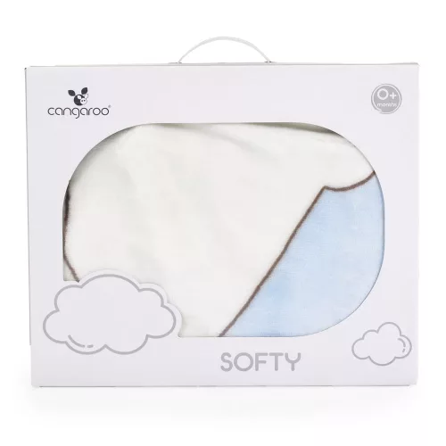 Moni Takaró softy pihe puha kicsi 80*110cm jegesmedvés vkék