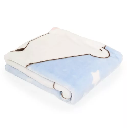 Moni Takaró softy pihe puha kicsi 80*110cm jegesmedvés vkék