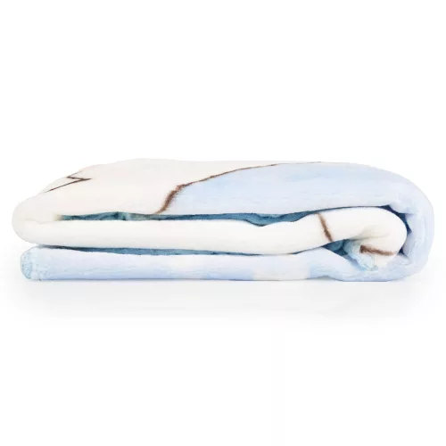 Moni Takaró softy pihe puha kicsi 80*110cm jegesmedvés vkék