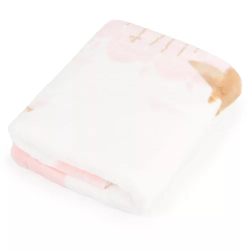 Moni Baba takaró little friends 80x110 cm erdei állatos pink