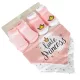 Moni Tummy zokni+nyálkendő szett 2+2db pink