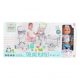 Moni Baba játékszett 36 cm fiú babával delux playset kék