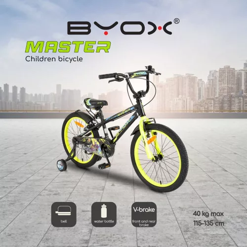 Moni Byox master gyerek kerékpár 20as skék/fekete