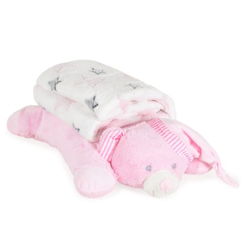 Moni Takaró sleepy bear 90x75cm pink