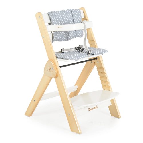 Moni Caramel fa etetőszék fehér