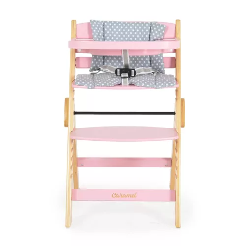 Moni CARAMEL fa etetőszék 15kg-ig terhelhető PINK