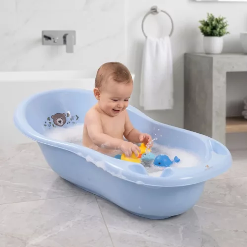 Moni FOREST BEAR babakád, piskóta alak 100 cm PASZTEL SZÜRKE